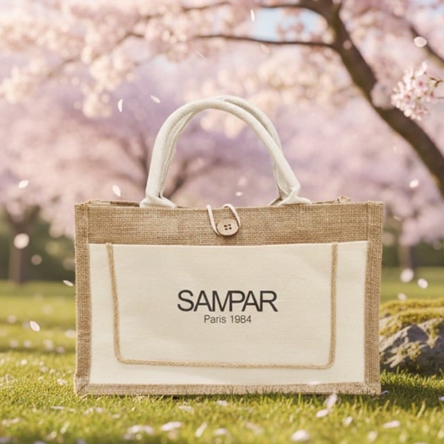 税込6,600円以上お買い上げのお客様にはSAMPAR「オリジナル ジュートバッグ」をプレゼントいたします。